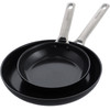 GreenPan Padova Set de Poêles à Frire 20 + 28 cm Reserve Black