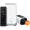 EufyCam 3 Lot de 4 + Video Doorbell Dual 2 Pro