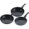 BK Brilliant Set de Poêles à Frire 24 + 28 cm + Wok