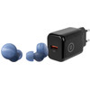 Sony LinkBuds S Bleu + BlueBuilt Chargeur 18 W