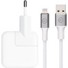 Apple 12 W USB Chargeur + BlueBuilt Câble USB-A vers Lightning 1,5 m Nylon Blanc