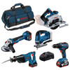 Bosch Professional 5 Toolkit 18 V 0615990N39 Set Combiné