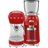 SMEG ECF02RDEU Red + Coffee Grinder