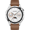 Huawei Watch GT 4 Zilver/Bruin 46mm