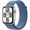 Apple Watch SE (2022) 44 mm Argent Aluminium Boucle Sport