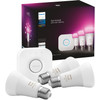 Philips Hue White and Color Startpakket E27 3-pack + Bridge