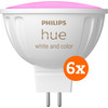 Philips Hue Spot White and Color MR16 Lot de 6