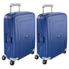 Samsonite S'Cure Spinner 55cm Dark Blue Duo Suitcase Set