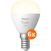 Philips Hue Kogellamp White E14 6-pack