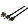 BlueBuilt HDMI Cable 4K 120Hz / 8K 60Hz Nylon 3m + 90° Adapter