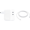 Apple 35 W Adaptateur avec 2 ports USB-C + Apple Câble de Charge USB-C (2 m)