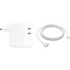 Apple 35 W Adaptateur Secteur avec 2 Ports USB-C + Apple Câble USB-C vers MagSafe 3 (2 m)