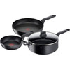 Tefal Hard Titanium Pro Frying Pan Set 24cm + 28cm + High-sided Skillet 28cm