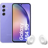 Samsung Galaxy A54 128GB Purple 5G + Samsung Galaxy Buds FE White