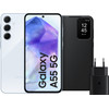 Samsung Galaxy A55 256GB Light Blue 5G + Accessory Pack