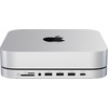 Satechi Aluminum Mac Mini/Mac Studio Stand Hub Silver with SSD Slot