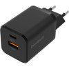 BlueBuilt Chargeur Power Delivery et Quick Charge avec 2 Ports USB 38 W Noir