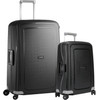 Samsonite S'Cure Spinner 55cm + 75cm Black Suitcase Set