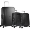 Samsonite S'Cure Spinner 55+55+75cm Black Suitcase Set