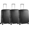 Samsonite S'Cure Spinner 69cm Black Triple Suitcase Set