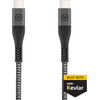 2x BlueBuilt USB-C to USB-C cable 1.5m Kevlar Black