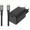 BlueBuilt Power Delivery Chargeur Universel 65 W + Câble de Charge USB-C (2 m) Noir