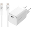 BlueBuilt Power Delivery Universal Charger 65W + USB-C Charging Cable (2m) White