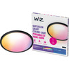 WiZ Plafonnier SuperSlim - Noir - Éclairage Coloré et Blanc