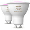 2x Philips Hue White and Color GU10 Lot de 2