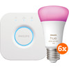 Philips Hue White and Color Kit de Démarrage avec 6 Ampoules + Bridge