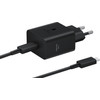 Samsung Super Fast Charging Oplader 45W Zwart + Usb C Kabel 1,8m Zwart Kunststof