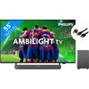 Philips 55PUS8309 - Ambilight (2024) + Barre de Son + Câble HDMI