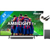 Philips 65PUS8309 - Ambilight (2024) + Barre de Son + Câble HDMI