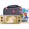 Nintendo Switch Lite Zelda Edition + Super Mario Bros. Wonder + Beschermhoes