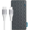 Xtorm Powerbank met Snelladen 20.000 mAh + BlueBuilt Lightning Kabel 1,5m Nylon Wit