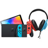 Nintendo Switch OLED Blauw/Rood + JBL Quantum 100N