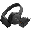 JBL Tune 670NC Noir + BlueBuilt Chargeur Quick Charge avec Port USB-A 18 W Noir