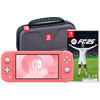 Nintendo Switch Lite Koraal + EA Sports FC 25 + Bigben Beschermtas