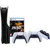 PS5 Slim Disc Edition + Black Ops 6 + Covers Zwart + Extra Controller Wit + Oplaadstation