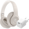 Beats Studio Pro Crème + BlueBuilt Power Delivery Chargeur avec Port USB-C 20 W Blanc