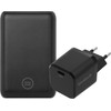 BlueBuilt Batterie Externe avec Charge Rapide 10 000 mAh + Chargeur 30 W Noir