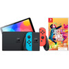 Nintendo Switch OLED Blauw/Rood + Just Dance 2025