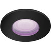 Philips Hue Xamento Bathroom Recessed Spot Light White and Color - Black - Round