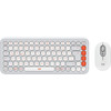 Logitech Pop Icon Combo Set Clavier et Souris Blanc AZERTY