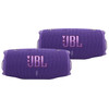 JBL Charge 6 Mauve Lot de 2