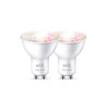 WiZ Smart Lamp - Wit en Gekleurd Licht - GU10 - 2-pack
