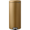 Brabantia NewIcon Poubelle à Pédale 30 Litres Warm Brass