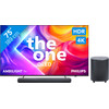 Philips Ambilight 75 inches PUS9000 QLED 4K (2025) + JBL Bar 500 M2 Black