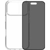 BlueBuilt Protective Back Cover iPhone 17 Pro Transparant + BlueBuilt iPhone 17 Pro Privacy Screenprotector Glas