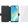 BlueBuilt  Samsung Galaxy A17 Book Case Leer Zwart + BlueBuilt Screenprotector Glas